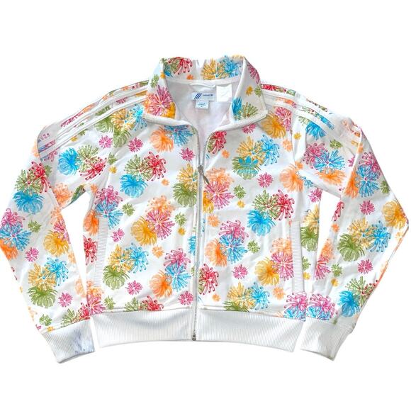 Adidas Multicolor Bursts Print Sports Jacket Medium - Picture 1 of 9